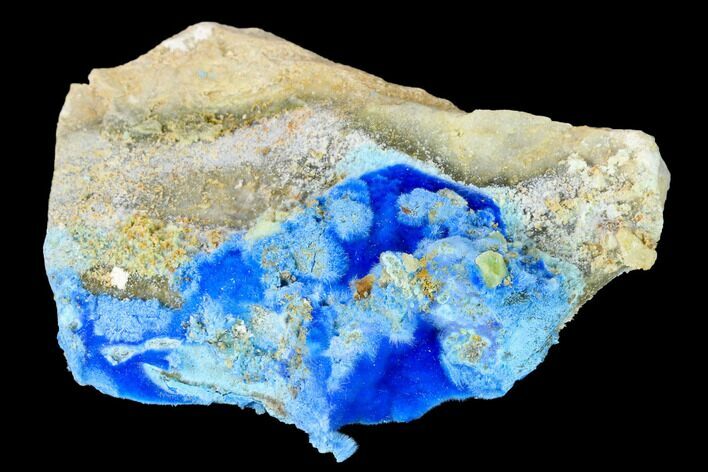 Vibrant Blue, Cyanotrichite Crystal Aggregates - China #146969